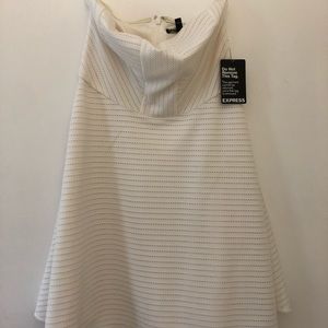 Express white halter dress